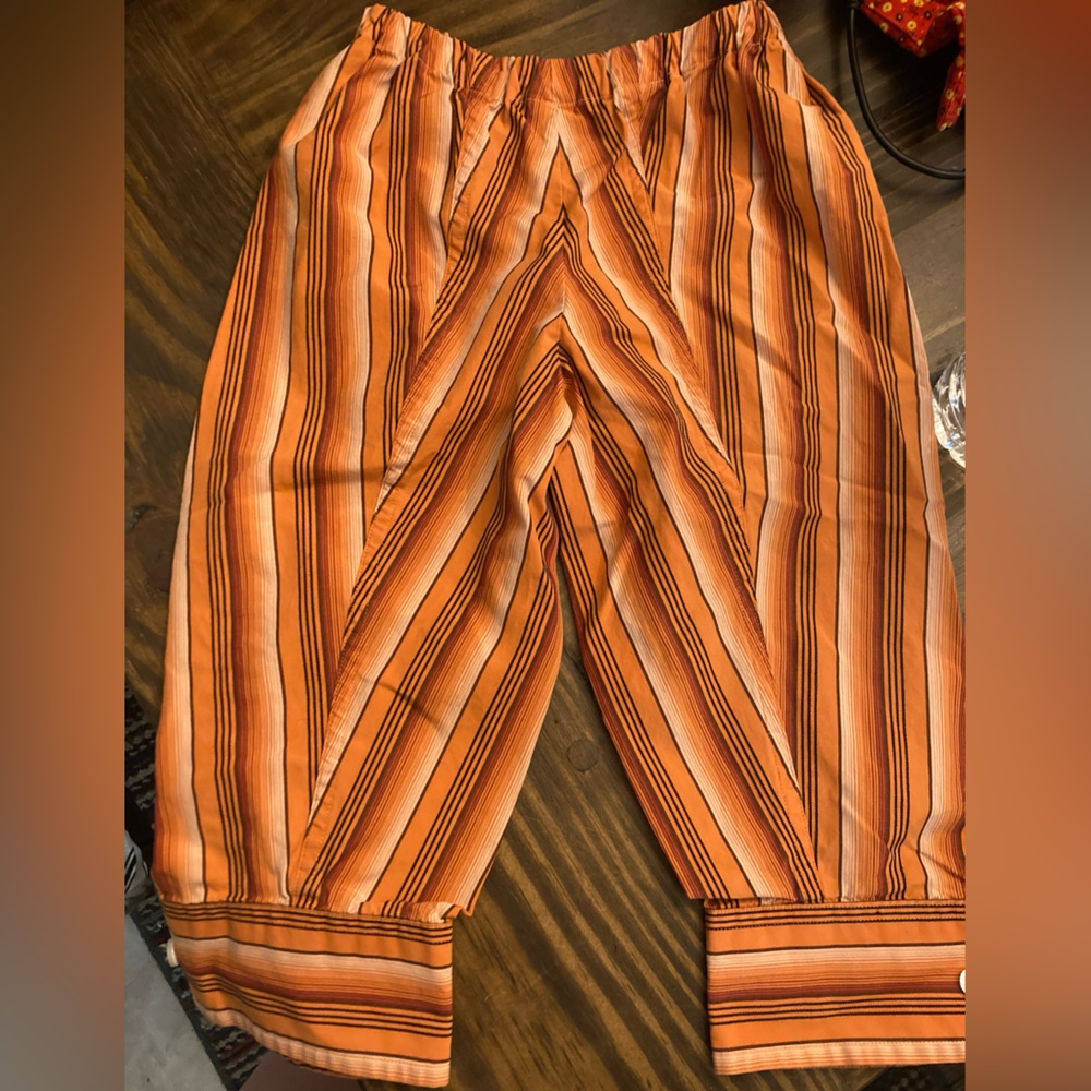 Hand crafter toddler pants made from button down shirt! Size approximately 2t-3t
